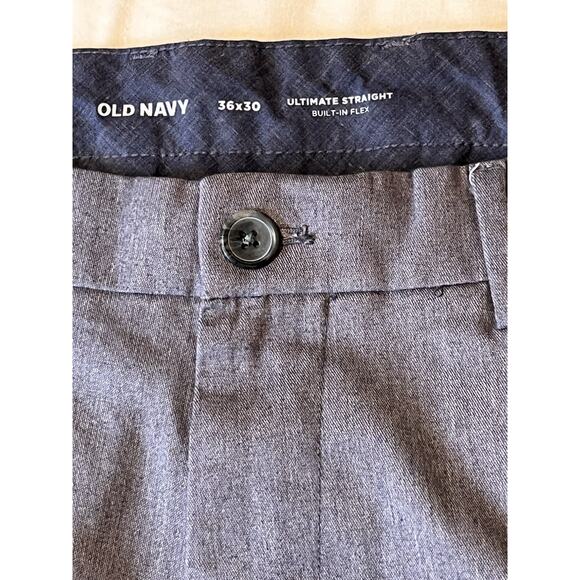 2 Pair Old Navy Ultimate Straight Flex Pants 36x30 Gray &‎ Dark Gray Bundle - Picture 7 of 16